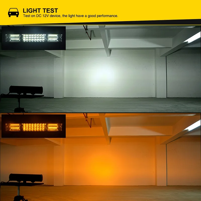 15 inch Amber Led light bar (6)