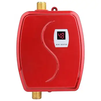 

Water Boiler 110V 3000W Mini Electric Tankless Instant Hot Water Heater Bathroom Kitchen Washing US Household Kitchen Appliance