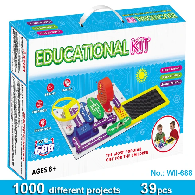 circuits smart electronic block kit integrated circuit buildingcircuits smart electronic block kit integrated circuit building blocks experiments learning science kids toy wii688