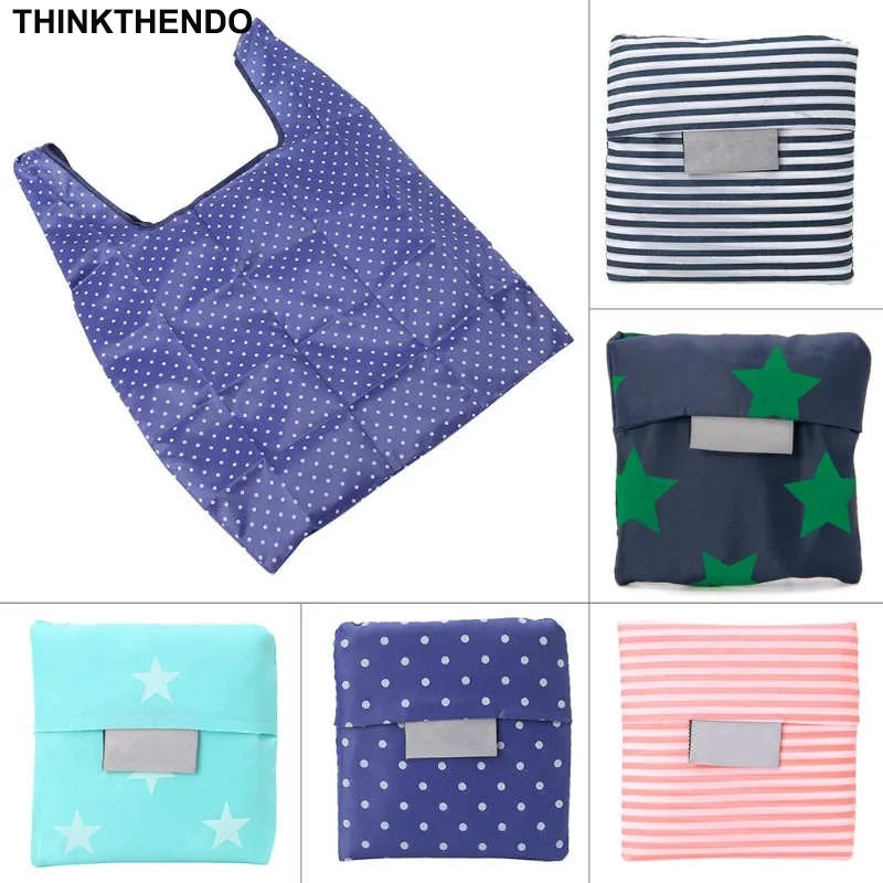 

Shopping Handbags Foldable Grocery Bags Large Capacity Reusable Supermarket Tote