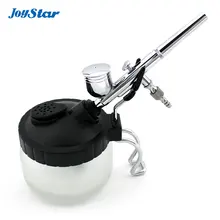 Joystar, новинка,, ABEST, аэрограф, чистящий горшок, стабилизатор, стеклянная банка, бутылки, держатель, краска, станция, фильтр, AB777A