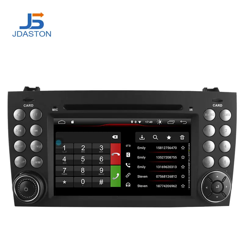 Sale JDASTON Android 9.1 In Dash 2 Din Car DVD Player For Mercedes Benz SLK R171 SLK230 W171 Car GPS Radio Audio Multimedia Stereo 1