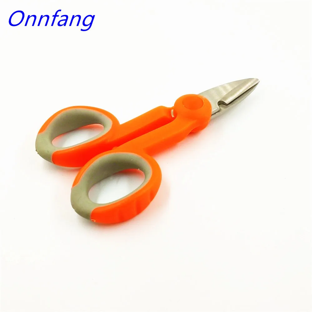 

Onnfang Fiber Optic Kevlar Cutter Scissors sharp scissors Kevlar aramid fiber scissors jumper wire pigtail FTTH Tools Free ship