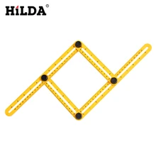 HILDA Multi Function Angle Izer Ultimate Tile Four Sided Ruler Flooring Working Template Measuring Instrument Tool