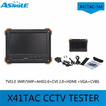 7 Inch TVI AHD Camera Tester CCTV Tester Monitor Analog HD TVI3.0 AHD2.0 1080P Camera Testing VGA HDMI Input 12V Ouput X41TAC