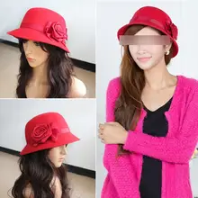 Модная женская винтажная элегантная одежда, Цветочная Роза, головной убор шляпа, 3 цвета