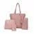 4PCS/SET Luxury Design Women Handbags Solid Color Soft PU Leather Female Shoulder Bag Composite Messenger Bag bolsa femina