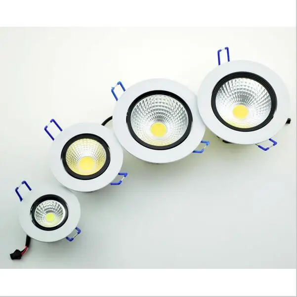 

LED Downlight 5W 7W 9W 12W COB Recessed LED Ceiling light Spot Light Lamp 220V White/ warm white FREE shipping