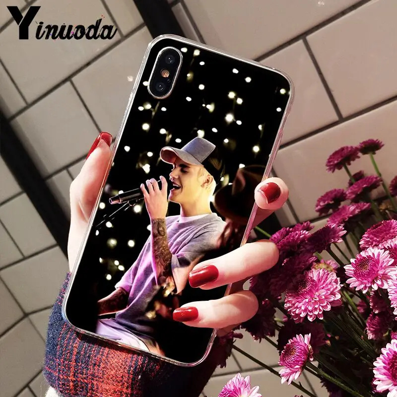 Yinuoda Justin Bieber Smart Cover Transparent Soft Shell Phone Case for Apple iPhone 8 7 6 6S Plus X XS MAX 5 5S SE XR Cover