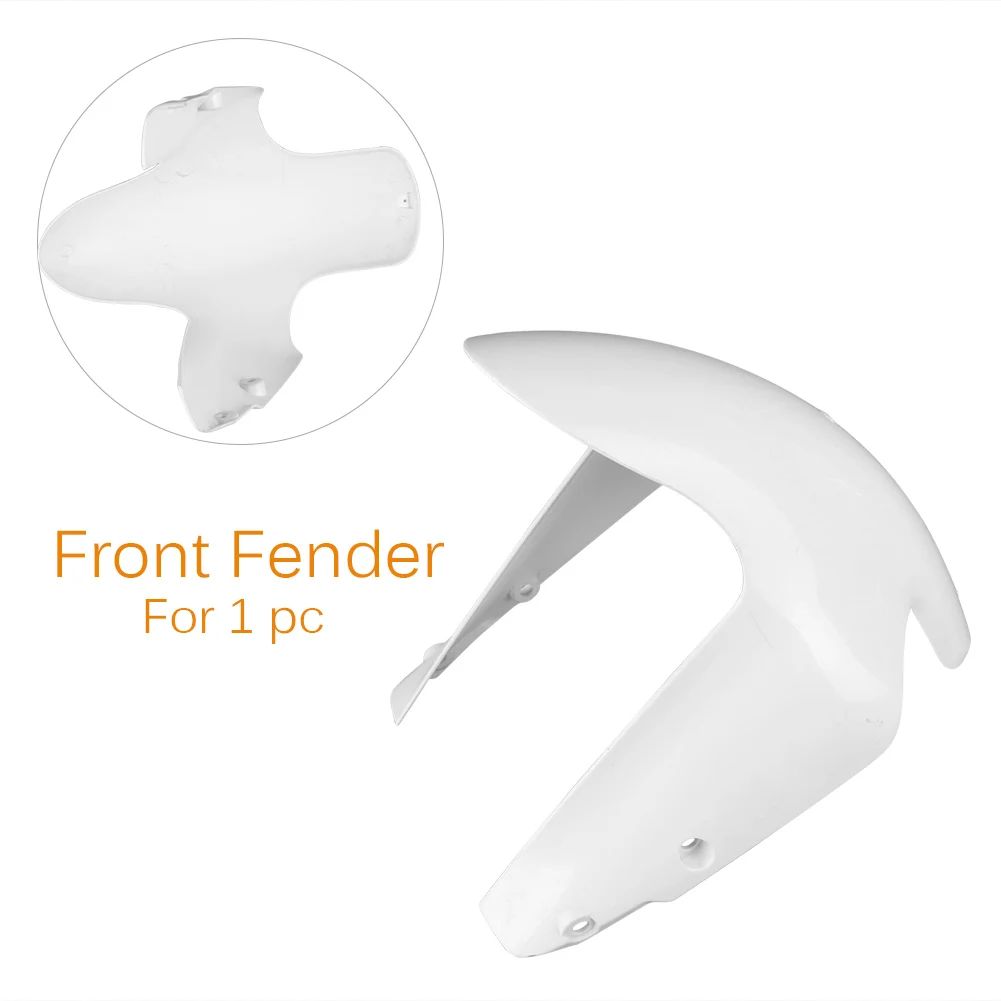 Unpainted White Front Wheel Fender Mudguard Splash Extension Extender Fairing Cover For DUCATI 848 1098 1198 2008-2011 Body Kit