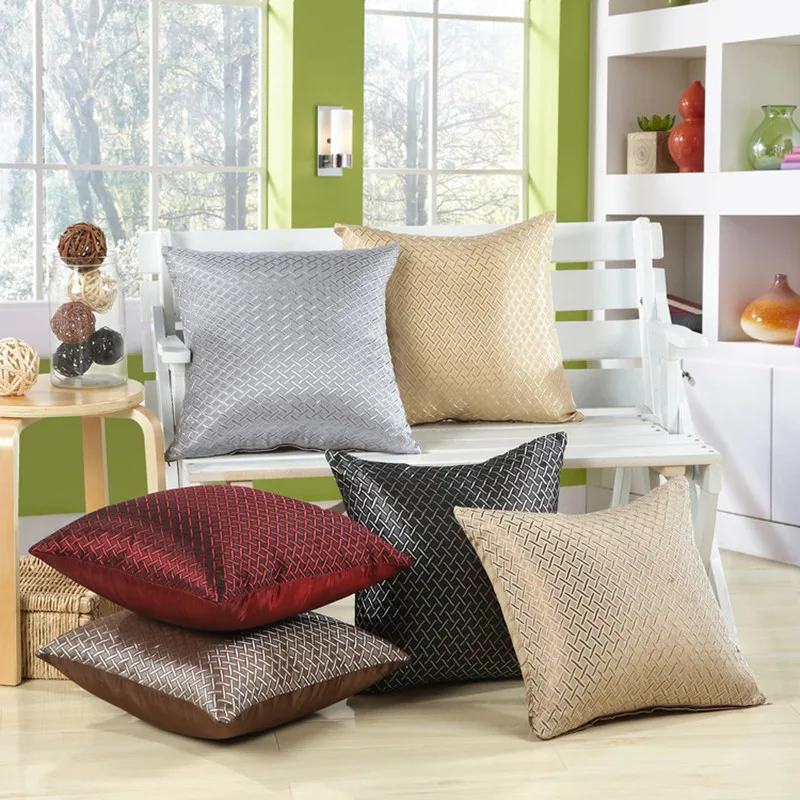 

45x45cm/17.72x17.72" Solid Cushion Cover Cotton Linen Decorative Throw Pillow Cover Seat Sofa Embrace Pillow Case Home Decor