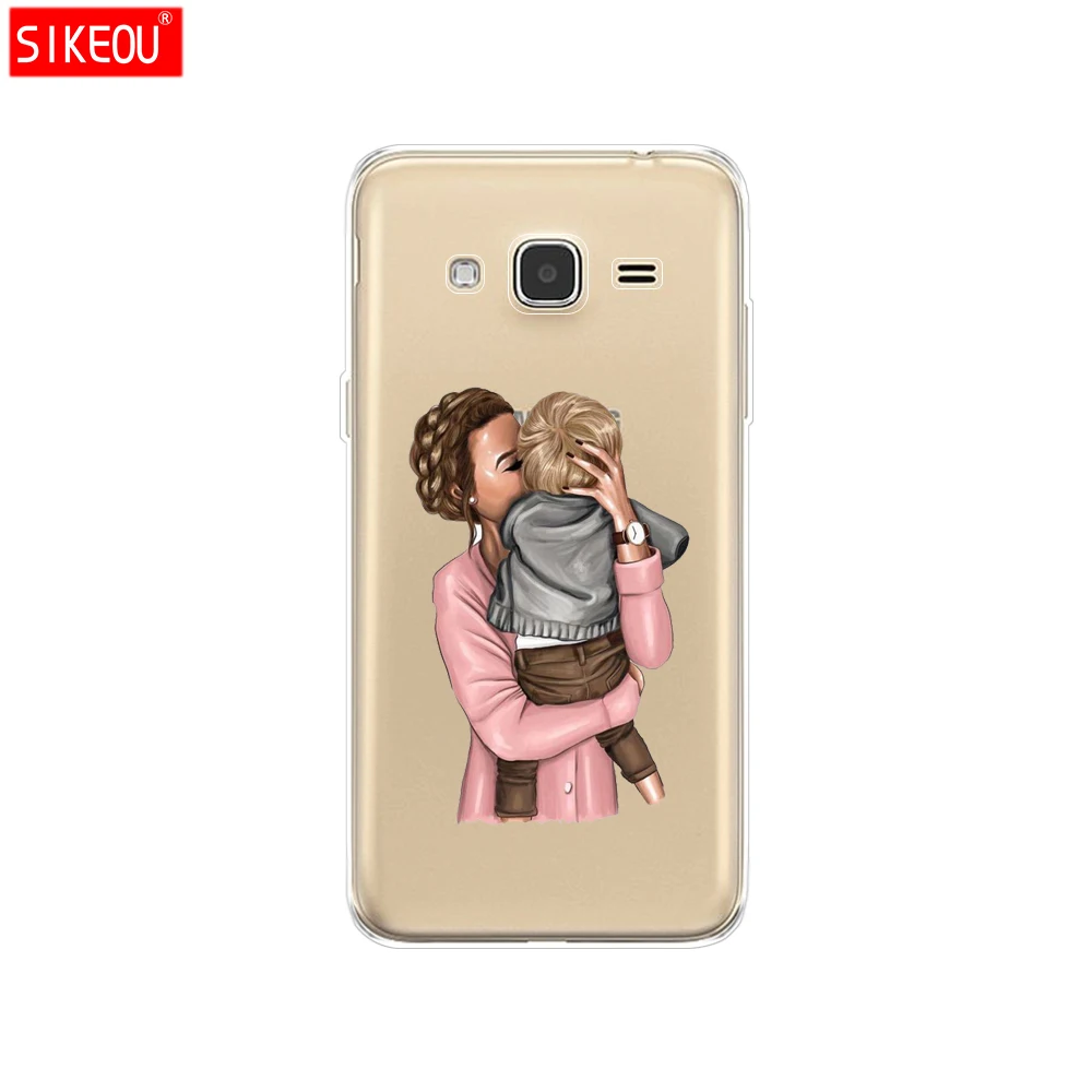 Силиконовый чехол для телефона samsung Galaxy J1 J2 J3 J5 J7 MINI prime Baby Mom Girl dad super