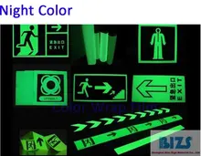 glow in dark reflective film Photo luminescent sheet PET Material 20/30/50cm*92cm free shipping best selling