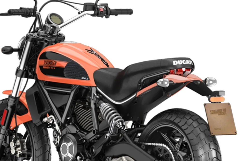 Kodaskin, Черный Танк Pad стикер наклейка эмблема Для Ducati Scrambler