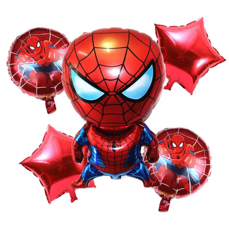 5 шт./набор, Человек-паук, домашний воздушный шар с изображением Человека-паука, Детские воздушные шары для вечеринки на день рождения, Globos, аксессуары, принадлежности для фотосъемки - Цвет: 6