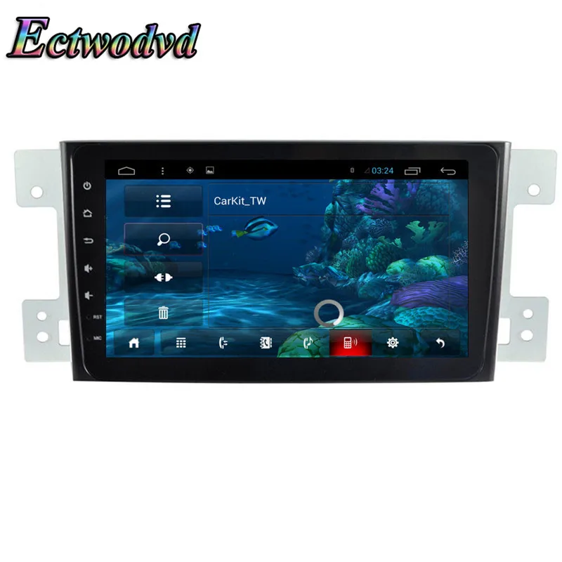 Ectwodvd 8 дюймов Восьмиядерный Android 1 Автомобильная dvd навигационная система Радио