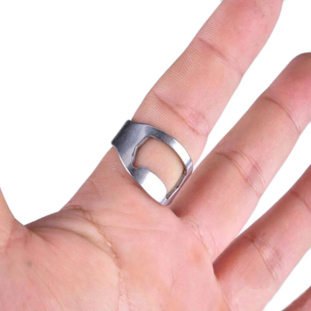 Горячая Уникальный креативный Универсальный палец из нержавеющей стали кольцо-форма пивная бутылка барная открывашка инструмент