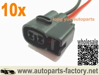 

long yue autoparts 20pcs Fuel Injector Connector Wiring harness Plugs 15cm wire