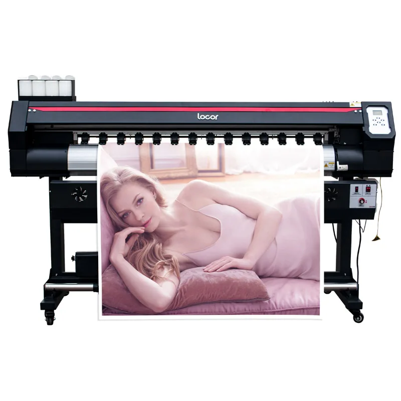 

Double Head Digital Inkjet Printer For Sticker Flex Banner And Vinyl 1440 Resolution Large Format Sign Printer