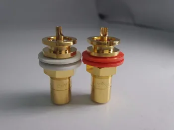 

2PCS Original American The Cmc Socket Rca Socket Cinch Cmc816 Pure Copper Gold-plated Rca Block