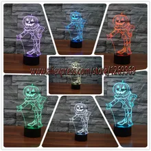 Hombre de la calabaza de Halloween Calabaza RC Intermitente de control con sensor táctil Irlandés Jack 3D LED Luz de La Noche LLEVÓ mesa de Navidad Año Nuevo lámpara