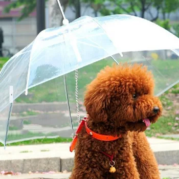 

Puppy Pet Umbrella Pet Supplies Dry Comfortable Puppy Dog Decoration For Outdoor Rain Travel Hiking Raining Snowing products