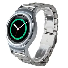 Gear S2 Bands Torotop Solid Stainless Steel Metal Replacement Band With Adapters For Samsung Gear S2 Smart Watch (Metal Silver)