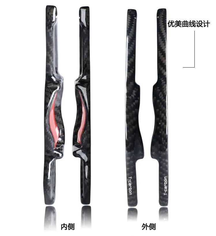 T-carbon Carbon Fiber Steering Wheel Shift Paddle Shifter Extension For Volkswagen VW Golf MK5 MK6 GTI CC Scirocco Jetta Polo