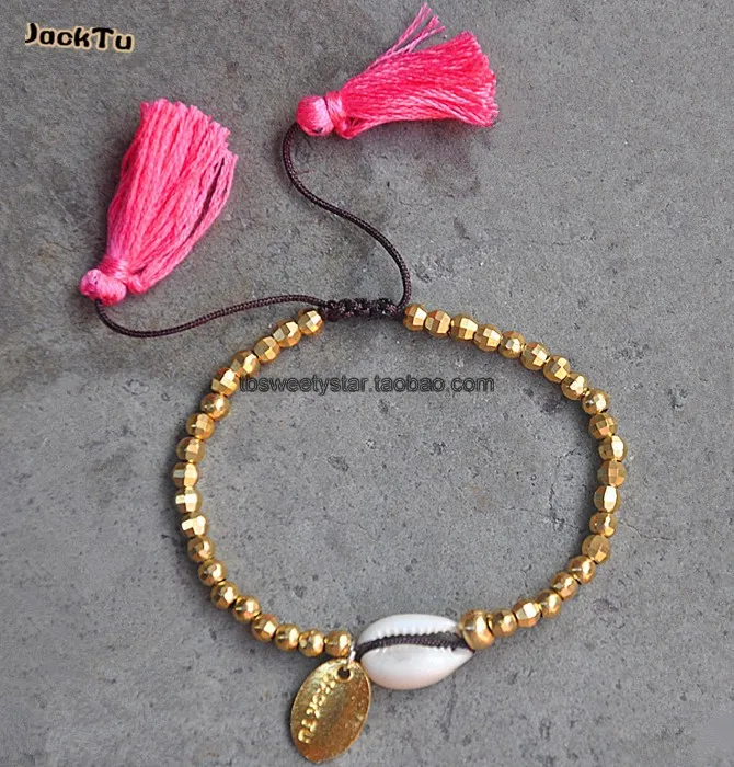 

Jacktu Arabic gold laser beads new year design bracelet friendship