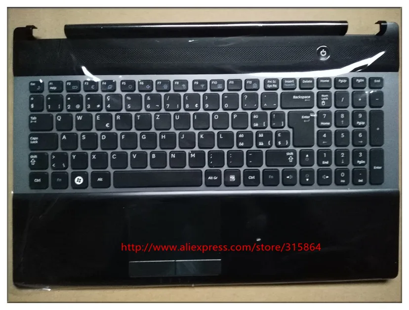 

Swsiss layout new laptop keyboard with touchpad palmrest for SAMSUNG NP RC530 RC528 BA75-03202M