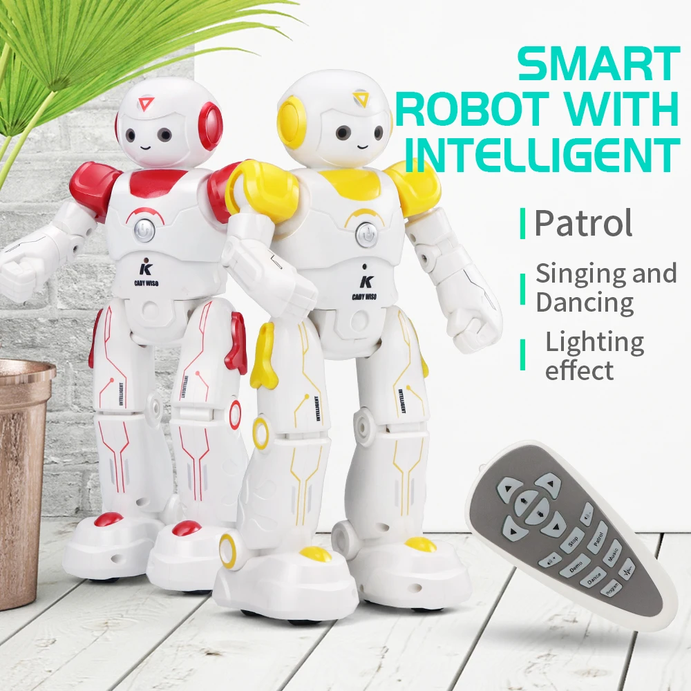 Игрушка робот JJRC R12 программируемая ходьба музыка освещение для танцев обучающий