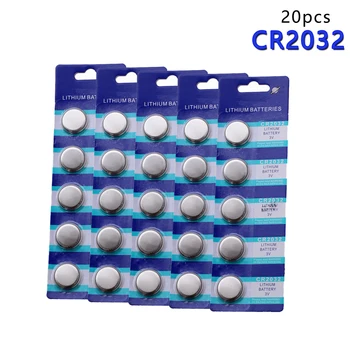 

centechia Top quality 20pcs Pro CR2032 BR2032 DL2032 SB-T15 EA2032C ECR2032 L2032 CR 2032 Lithium Li-ion 3V Button Coin Battery