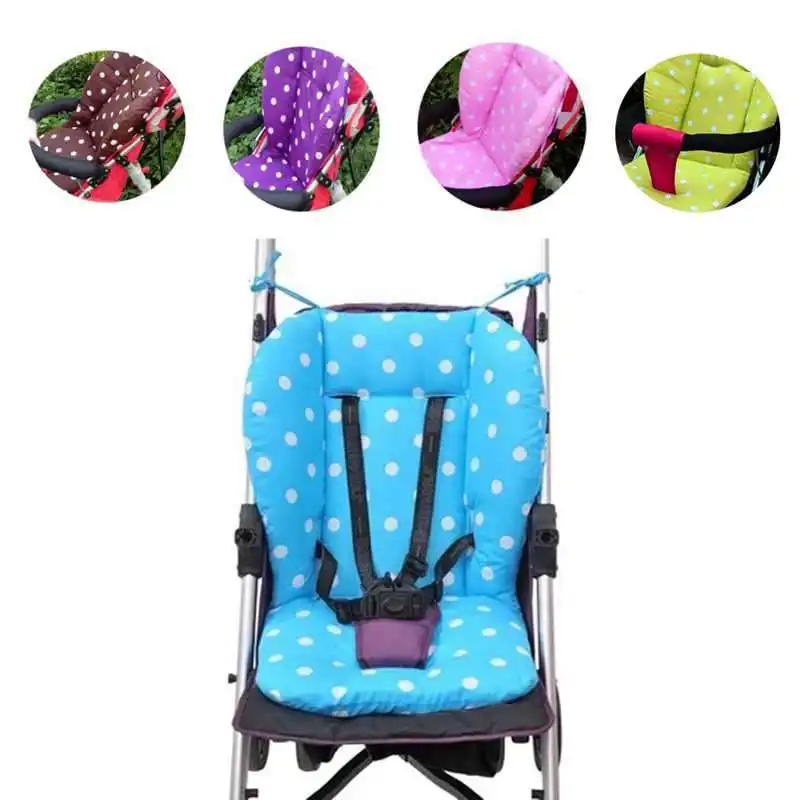 1 Pc font b Baby b font Infant Stroller Pushchair Cotton Seat Cushion Mat White Dot