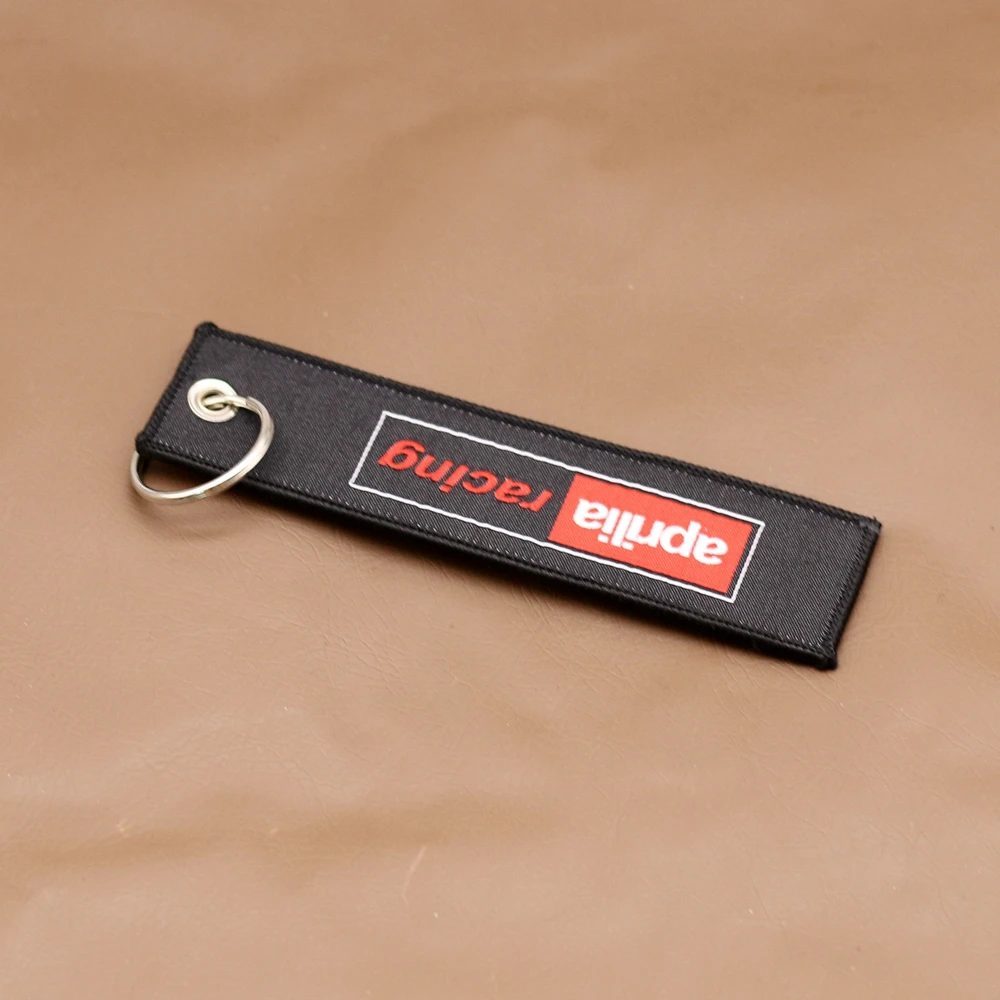 

Embroidery Key Holder Chain Collection Keychain for Aprilia RSV MILLE RS TUONO All Racing Motorcycle Badge Keyring