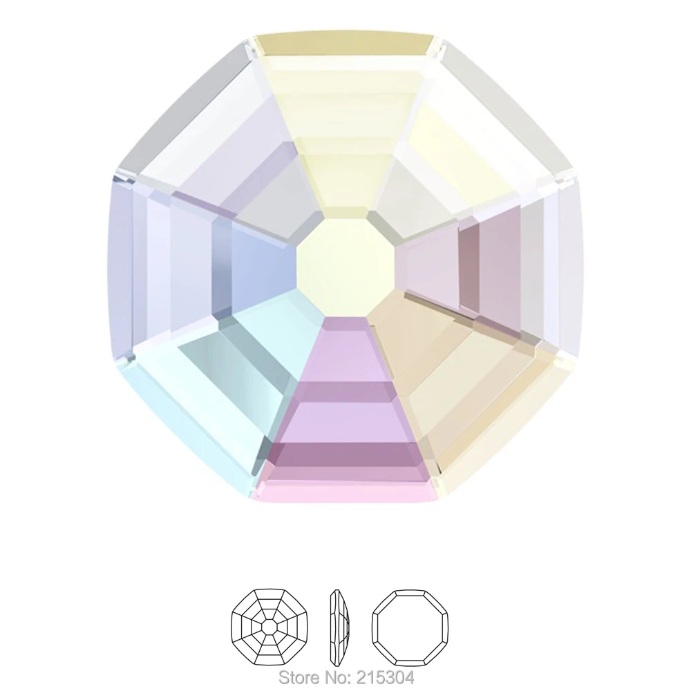 Элементы Swarovski Solaris (2611) AB Crystal (без горячей фиксации или фиксации) железные (8 мм 10 14