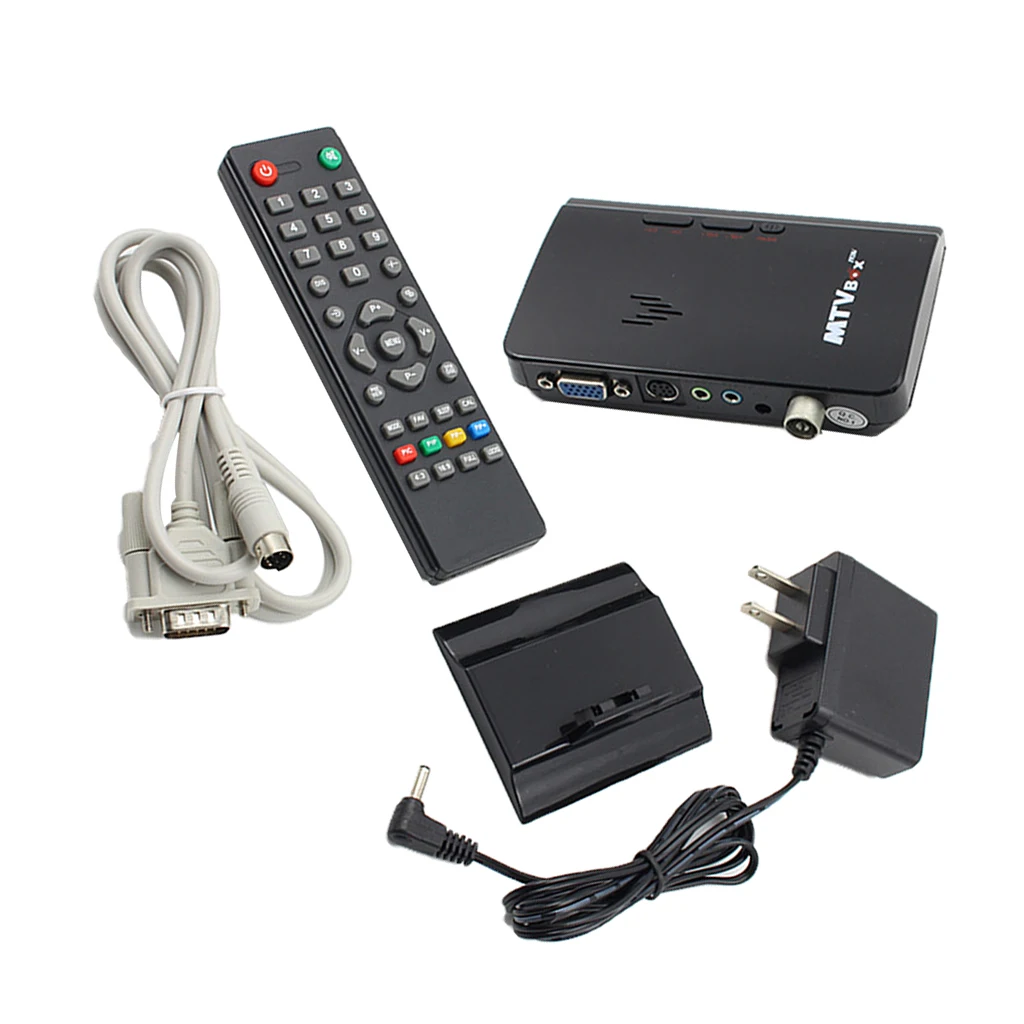 ЖК VGA внешний ТВ ПК коробка цифровой программы приемник тюнер 1080P HD ТВ монитор