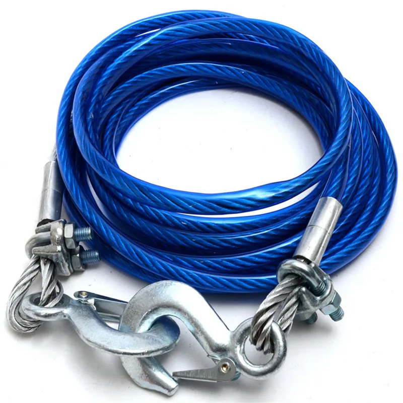 High strength Steel Wire rope 5 tons 4 Meters wire Belt Tow Rope