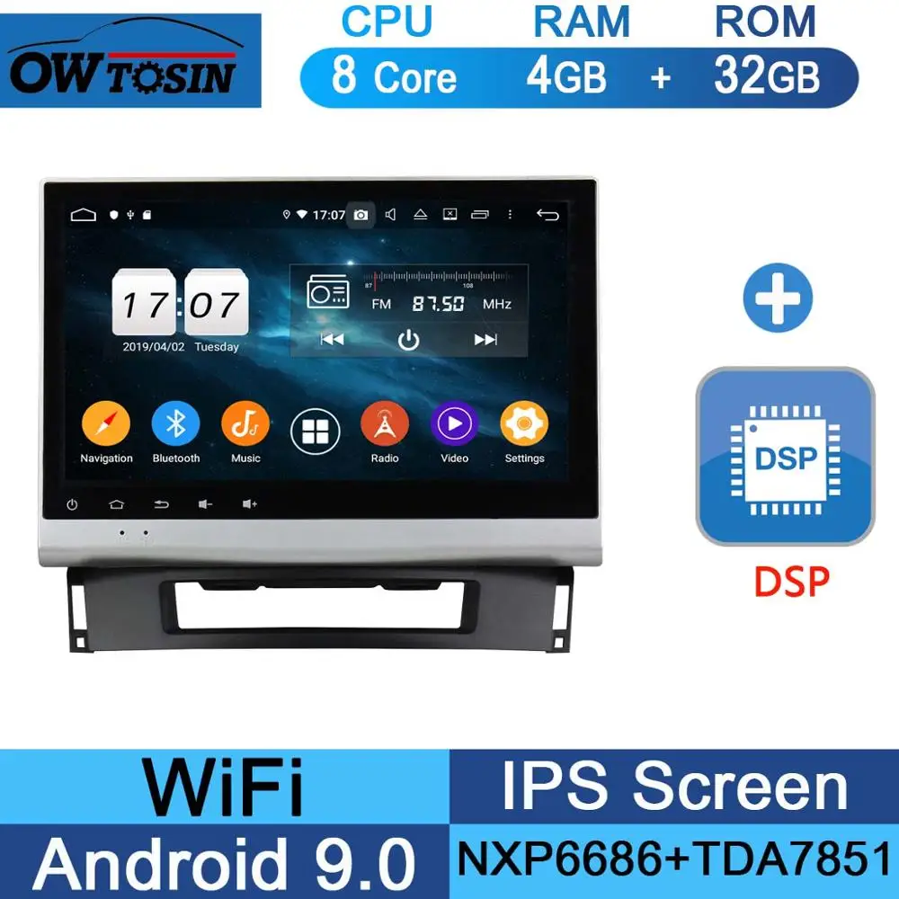 10," ips 8 ядерный 4 Гб ram+ 64 Гб rom Android 9,0 Автомобильный DVD радио плеер gps для Opel Astra J 2011 2012 2013 CD300 CD400 DSP CarPlay - Цвет: 32G DSP