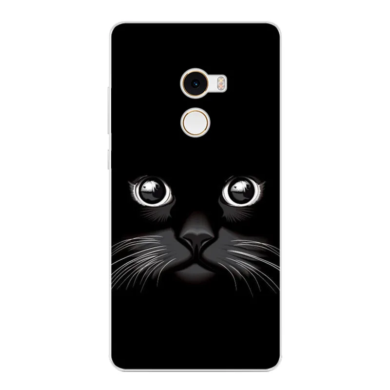 Geruide Xiaomi Mi Mix 2 case silicon for Xiaomi Mix 2 Cover soft TPU painted flower animal cartoon case for Xiaomi Mi Mix 2 Mix2