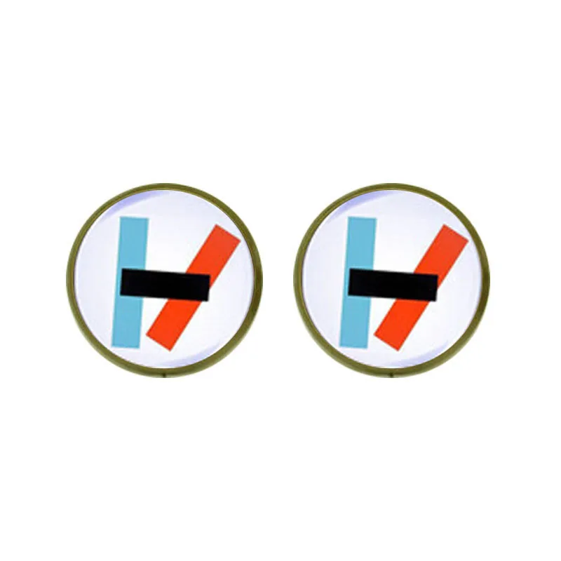 

Twenty One Pilots Alternative Band Blurryface Microphone wholesale Earrings 12mm/0.47inch mens 1pair/lot Womens Jewelry earring