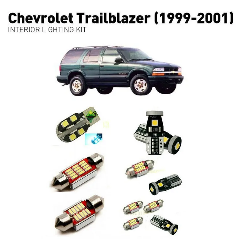 Led Interior Lights For Chevrolet Trailblazer 1999 2001 10pc Led Interior Lights For Chevrolet Trailblazer 1999 2001 10pc Cars Lighting Kit Automotive Bulbs Canbus In Signal Lamp From Automobiles