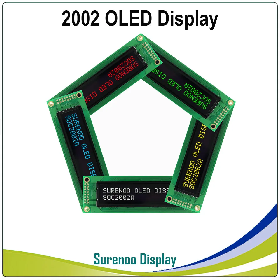 Реального OLED Дисплей, 2002 параллельный OLED Совместимость 202 20*2 персональный модуль lcd дисплей LCM Экран строить-в WS0010, Поддержка SPI