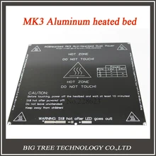 Бесплатная доставка черный MK3 heatbed последние алюминий подогревом кровать двоевластие 3D принтер части RepRap 214 * 214 мм диаметр , как MK2B