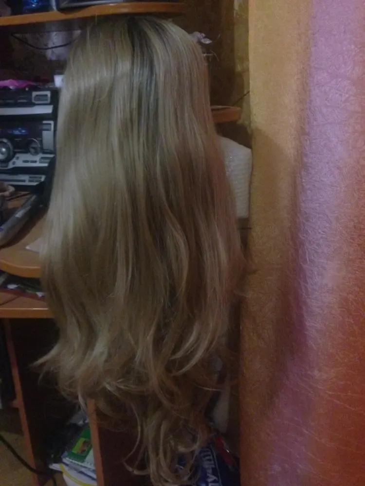 Sylvia смешанные со светлыми Омбре длинные объемные волнистые синтетические парики с темными корнями натуральный светлый жароустойчивый волоконный волос