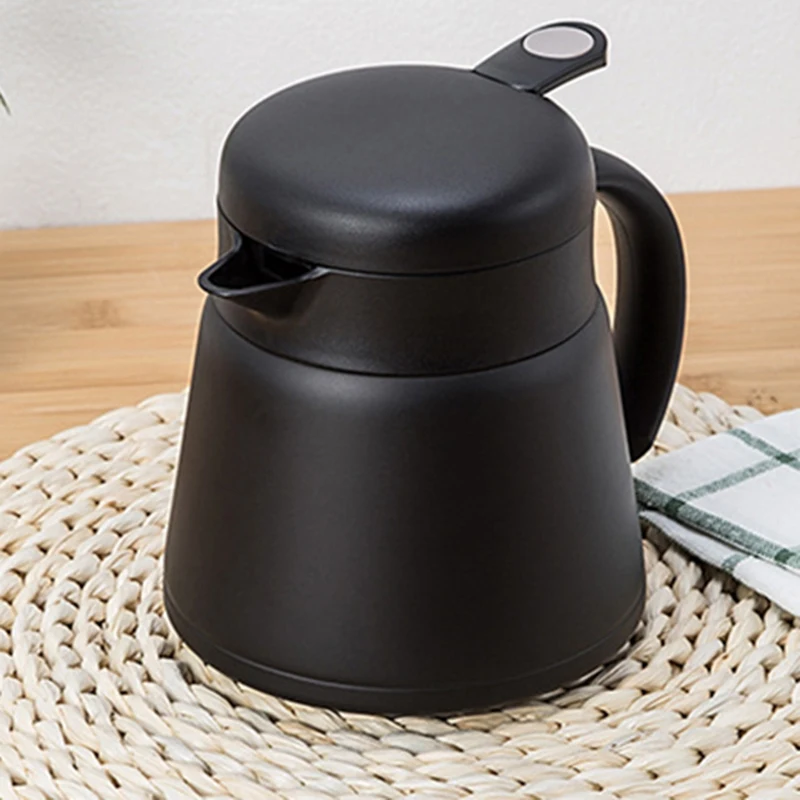 

800Ml Large Capacity Double Wall Stainless Steel European Style Thermal Insulation Pot Portable Coffee Vacuum Flasks