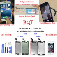 For Iphone 6 Plus 5.5 LCD pantalla Display + Touch Screen Digitizer full Assembly + Front Camera + Home Button For iphone6 i6