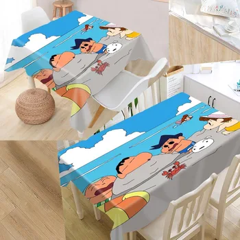 

Custom Crayon Shin-chan Pattern Tablecloth Waterproof Oilproof Rectangular Home Textiles Wedding Tablecloth Drop Shipping