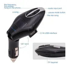 Wireless In-Car Bluetooth FM Transmitter Radio Adapter Car Kit With USB Charger Support USB Flash Drive Micro SD Card AUX Input