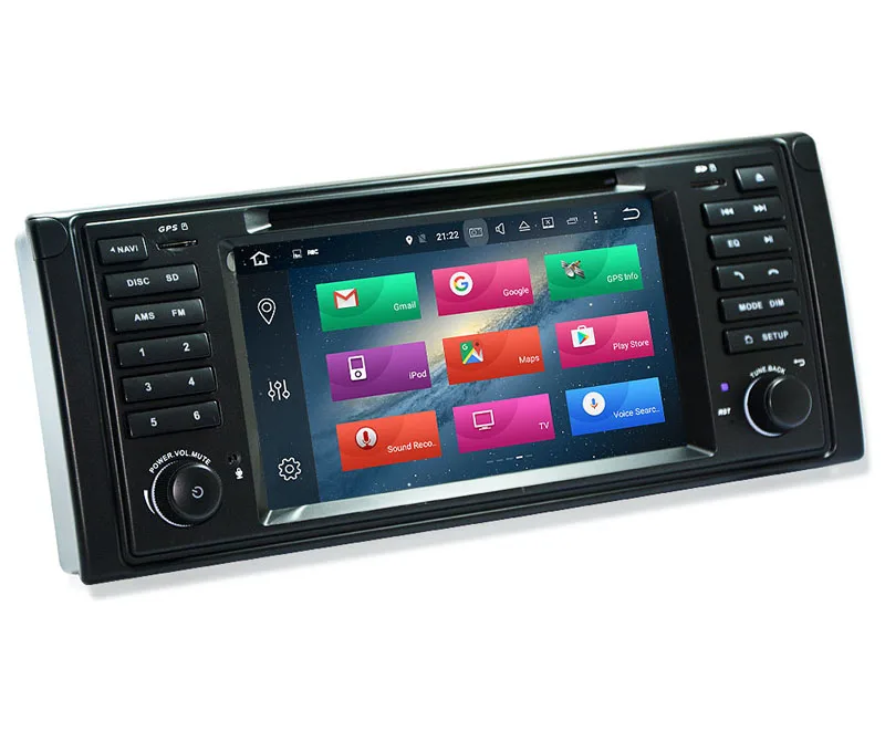 Perfect 7"HD IPS 1024X600 Android 8.0 Car DVD GPS Navi For BMW E53 X5 E39 Radio Stereo GPS Navigation 8 Core BT 4G WIFI 4GB RAM 32GB ROM 2