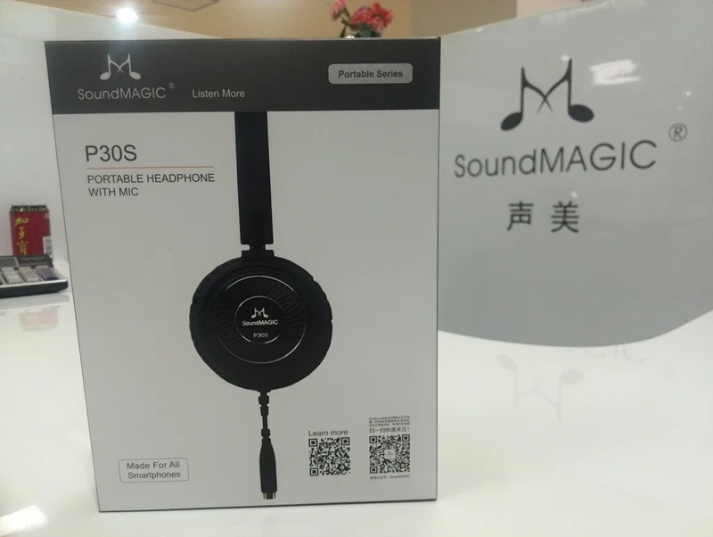 SoundMAGIC P30S закрытые задние портативные наушники со сменным кабелем и микрофоном